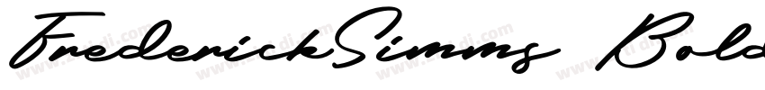 FrederickSimms Bold字体转换